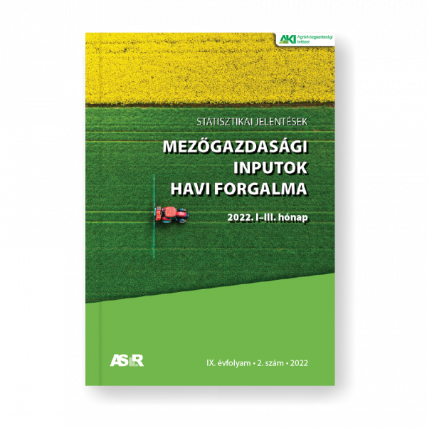 Mezőgazdasági inputok havi forgalma, 2022. I–III. hónap