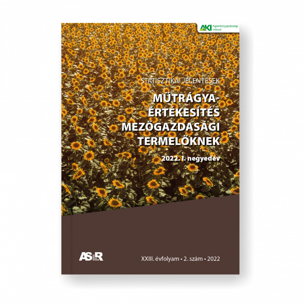 Műtrágya-értékesítés mezőgazdasági termelőknek, 2022. I. negyedév
