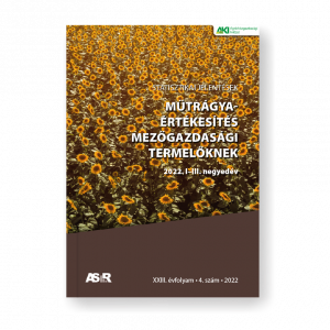 Műtrágya-értékesítés mezőgazdasági termelőknek, 2022. I-III. negyedév