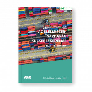 Az élelmiszer-gazdaság külkereskedelme, 2022. I–III. negyedév