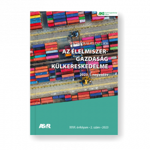 Az élelmiszer-gazdaság külkereskedelme, 2023. I. negyedév