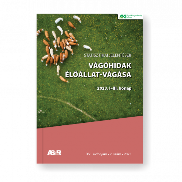 Vágóhidak élőállat-vágása, 2023. I–III. hónap