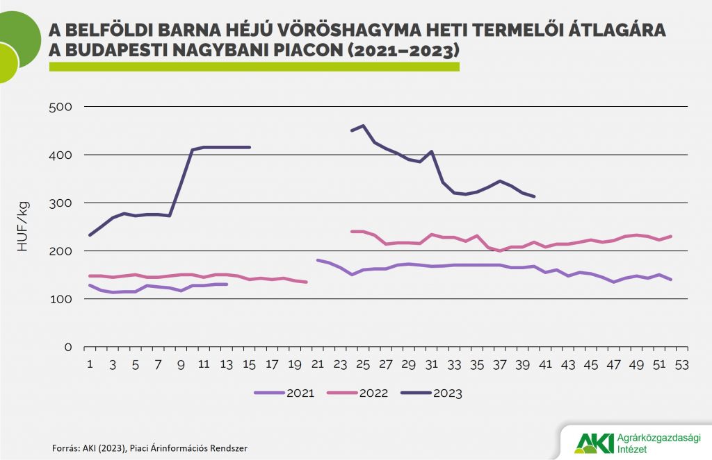 24 százalékkal csökkent a vöröshagyma importja