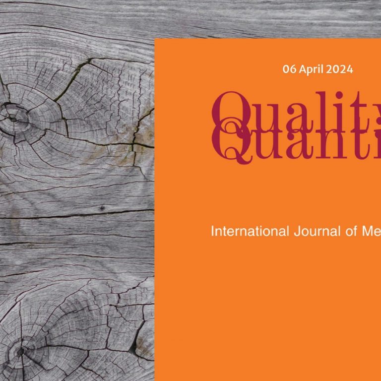 V4GreenReporting projekt Quality & Quantity tudományos folyóirat