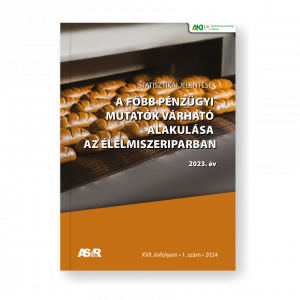 A főbb pénzügyi mutatók várható alakulása az élelmiszeriparban, 2023. év, revideált adatok