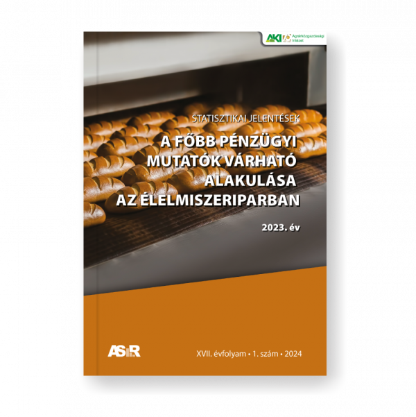 A főbb pénzügyi mutatók várható alakulása az élelmiszeriparban, 2023. év, revideált adatok