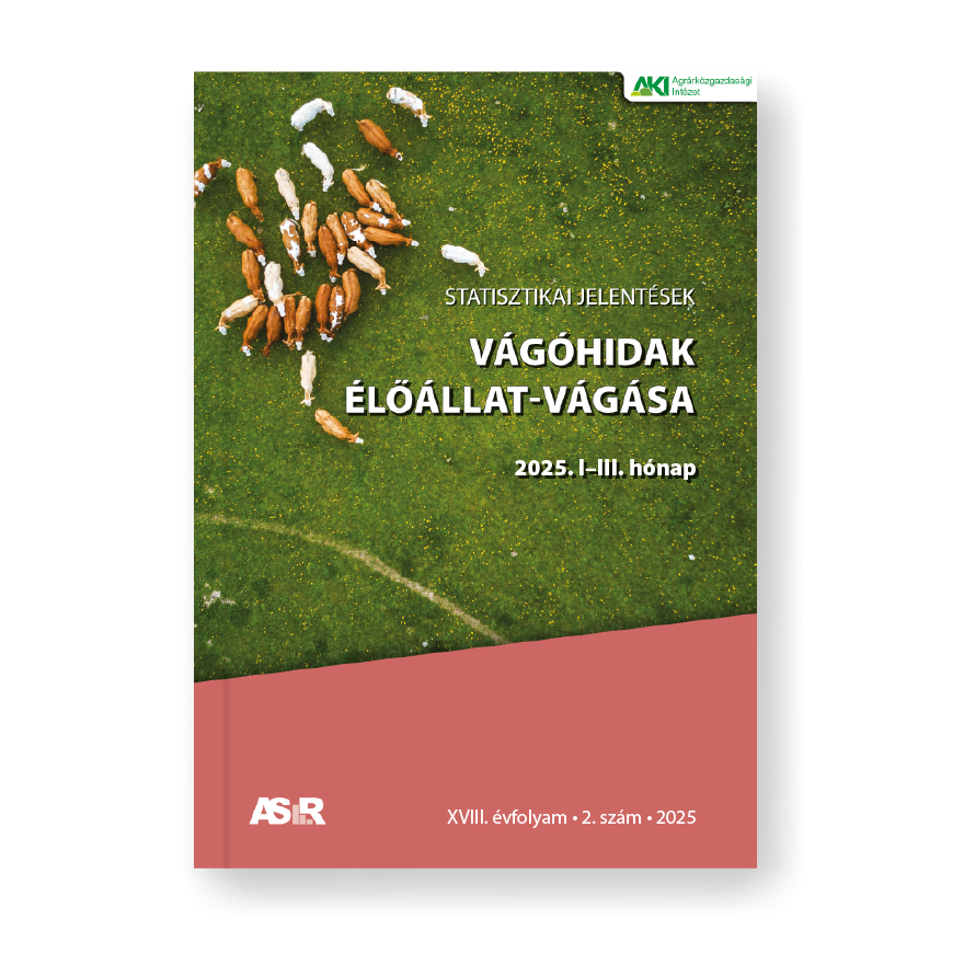 Vágóhidak élőállat-vágása 2025/2