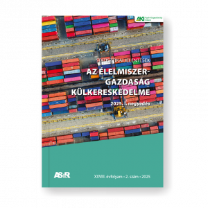 AZ ÉLELMISZER-GAZDASÁG KÜLKERESKEDELME 2025. I. negyedév