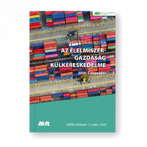 AZ ÉLELMISZER-GAZDASÁG KÜLKERESKEDELME 2025. I. negyedév