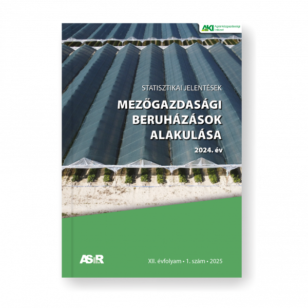 Mezőgazdasági beruházások alakulása 2024. év