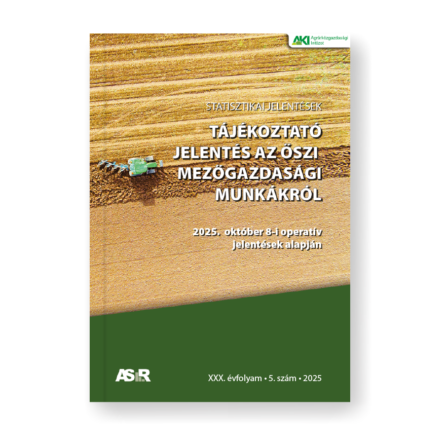 TÁJÉKOZTATÓ JELENTÉS AZ ŐSZI MEZŐGAZDASÁGI MUNKÁKRÓL 2025/1