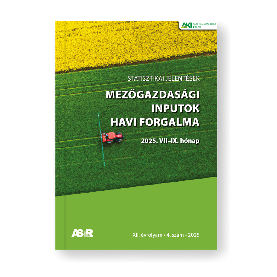 MEZŐGAZDASÁGI INPUTOK HAVI FORGALMA 2025/4